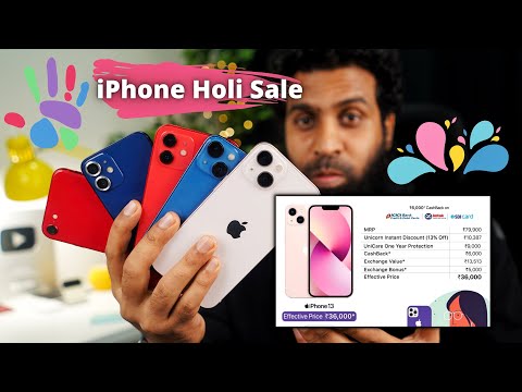 iPhone Holi Sale | Price Drop & CashBack Offers on iPhone 12, 12 Mini, SE3, 13