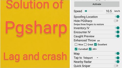 Solution of pgsharp crash and lag and why pgsharp crash and lag/Pokemon go King