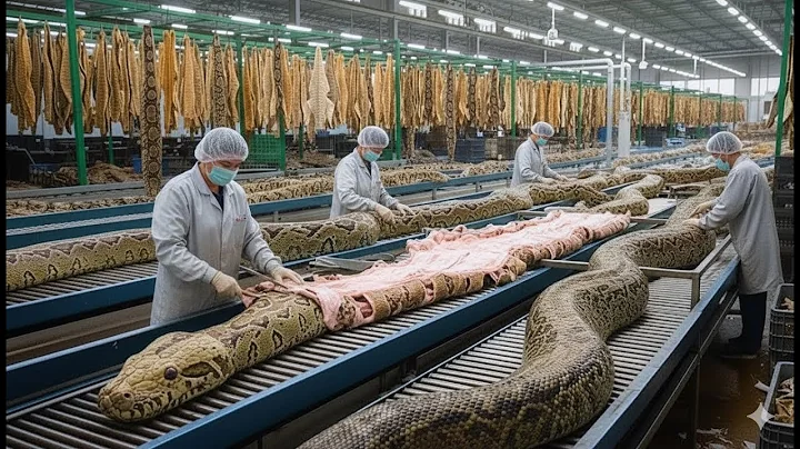 ;Inside the Python leather Factory– (Full Process) How Top-Tier Snakeskin Boots Are Formed