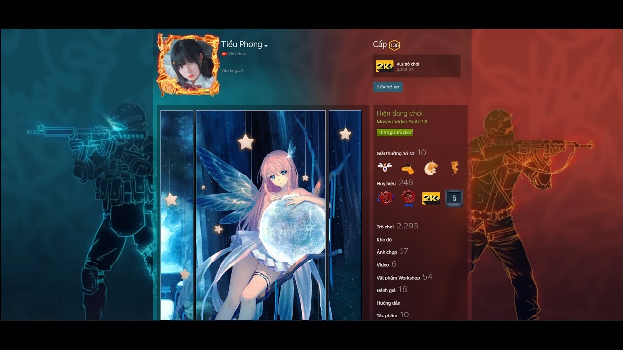 steam ภาพพื้นหลัง 2022 Update Hướng dẫn trang trí profile steam - Workshop - Artwork - Screenshot
