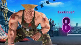 Street Fighter 6 - Guile Continue Screen (Classic Costume)