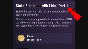 Stake Ethereum with Lido | Part 1 | Tapswap Code #tapswapcode