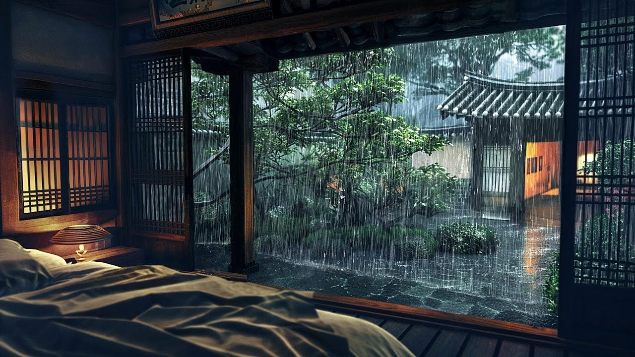 Cozy Rainy Dojo in Forest: Soothing Downpour for Ultimate Comfort and ...