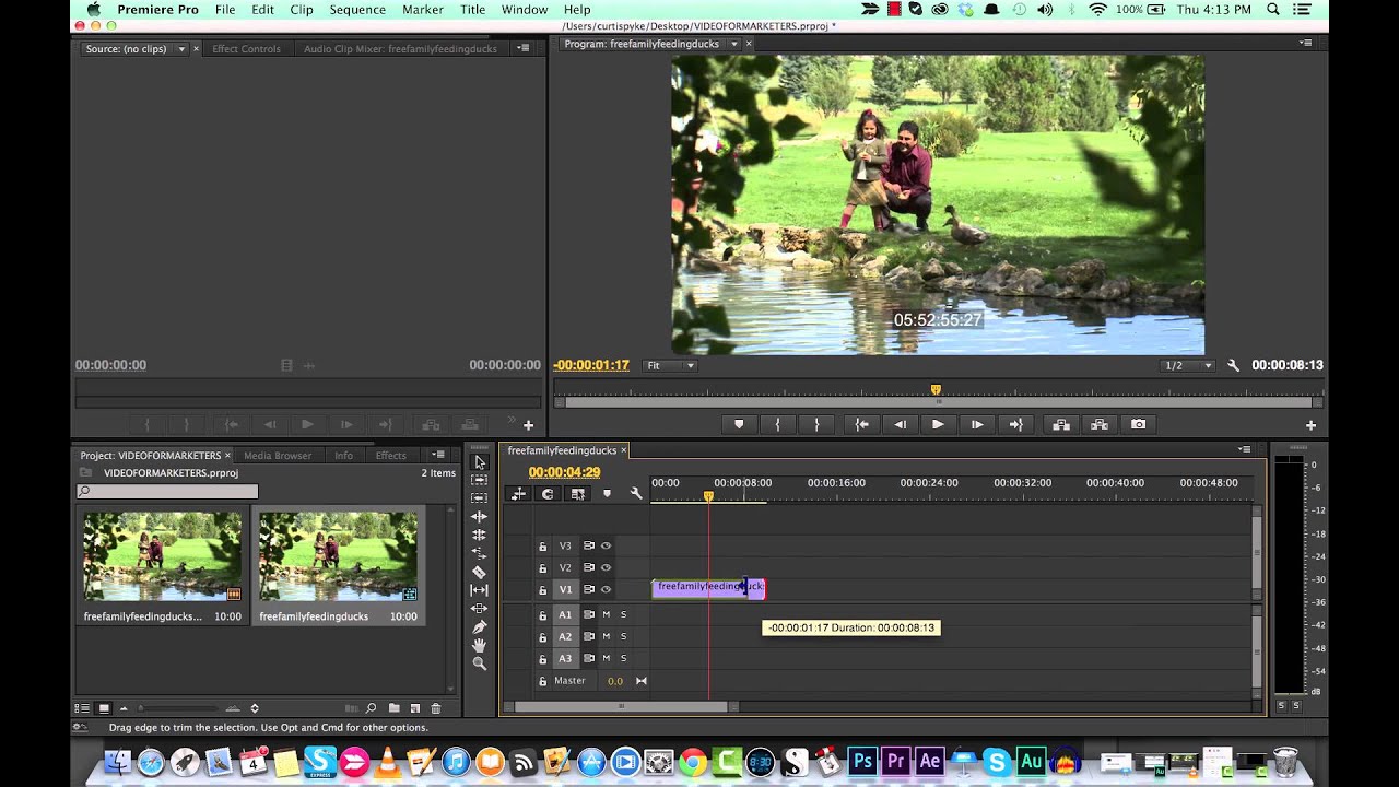 How to Create A New Sequence in Premiere Pro CC - YouTube