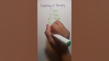 Counting In Ternary (Base 3 Math) #base3 #ternary #weirdmath