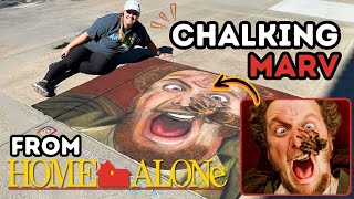 Chalk Art Timelapse | Marv from Home Alone at FL Art Festival