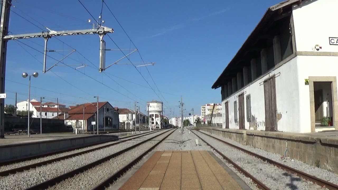 Anúncio da estação de Castelo Branco