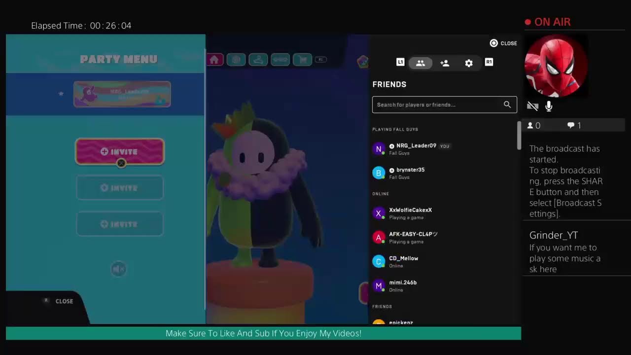 Fall guys trying to get the my friend pedro