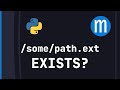 How to check whether a file exists in python