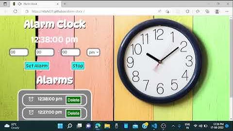 Coding Ninjas skill test 1 || Alarm Clock