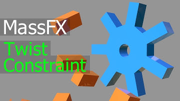 Basic Vehicle Simulation using Twist Constraint (MassFX) -3ds max tutorial
