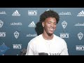 Postgame Reaction | Kimani Stewart-Baynes on his first professional assist, win over LAFC