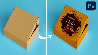 EASY WAY-Put Any Image On Box Mockup In Photoshop