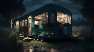 Heavy Rain on Caravan Roof 🌧️ |  Black Screen | 10 Hours