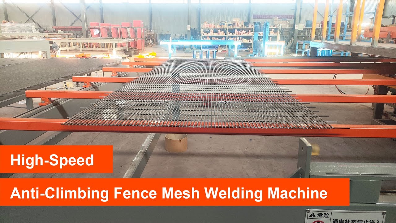 High-Speed Line, Anti-Climbing Fence Mesh Welding Machine sold to Indonesia