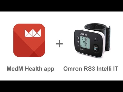Connecting and using Omron RS3 Intelli IT (Bluetooth Blood Pressure Monitor) with MedM Health app
