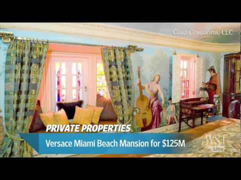 Video: Gianni Versaces $ 125 miljoner Miami Mansion - Headed For Auction Block