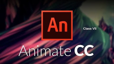 Class VII  Log on to Animate CC