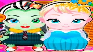 Disney Frozen - Elsa vs Frankie Monster Babies - Disney Princess English - Game for Kids screenshot 3