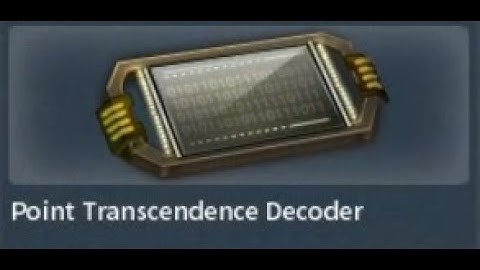 [CSN:S / CSNZ] Open More Than 200 Point Transcendence Decoder