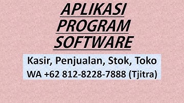 Promo!!! WA +62 812-8228-7888 | Software Praktis, Program Kasir, Aplikasi Sederhana