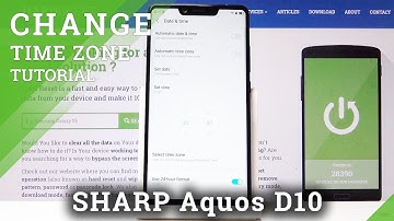 How to Set Up Date & Time in Sharp D10 - Update Time & Date Settings