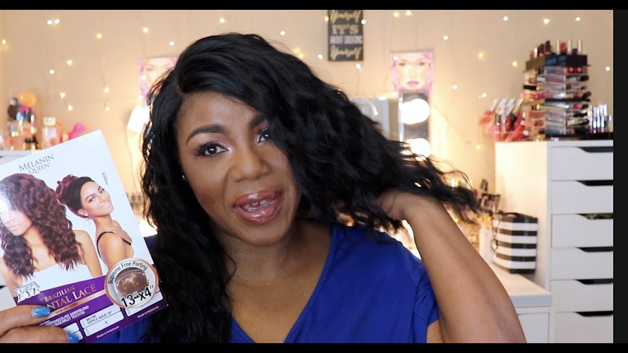 Mane Concept Melanin Queen Lace Wig MLF09 Ripple Wave 20"