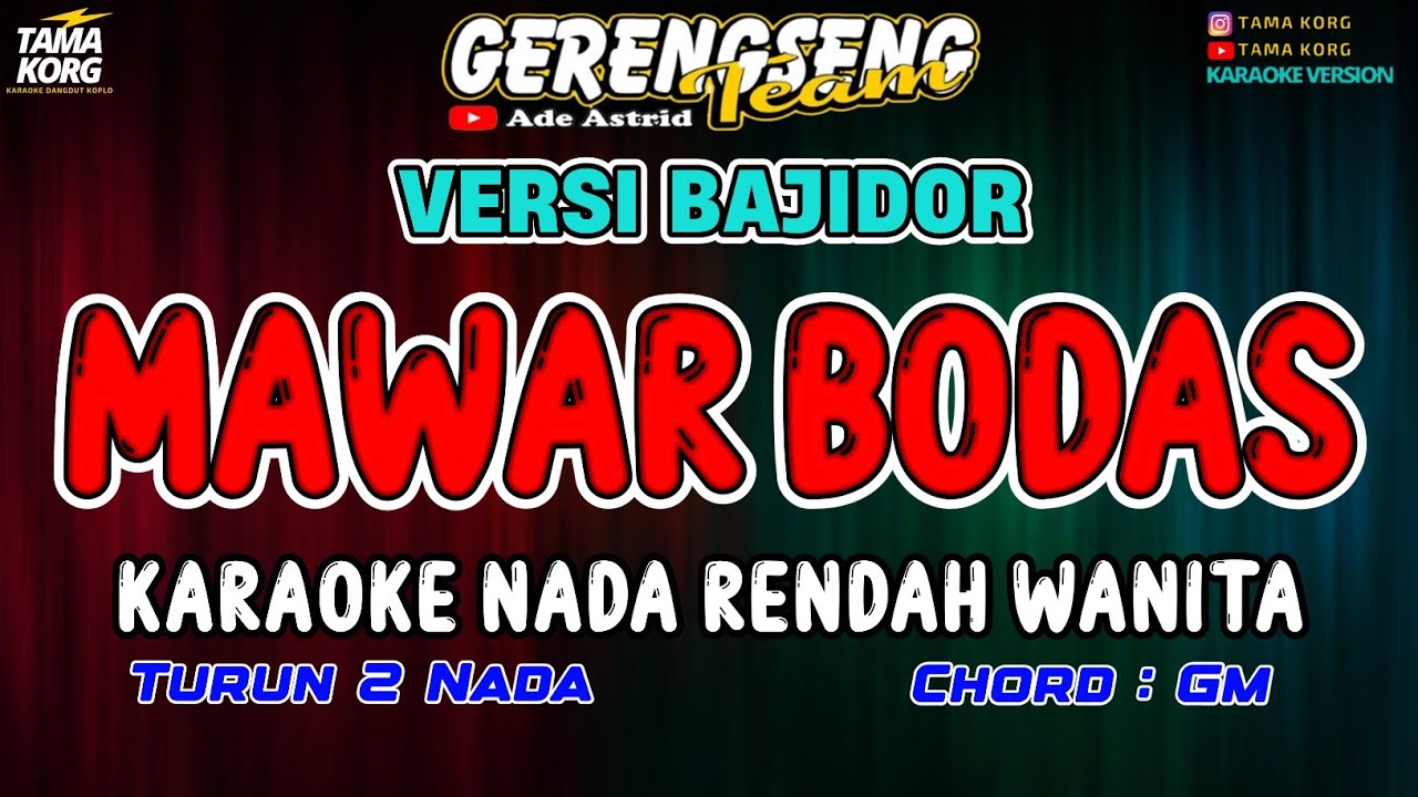 MAWAR BODAS KARAOKE!! Ade Astrid | BAJIDOR