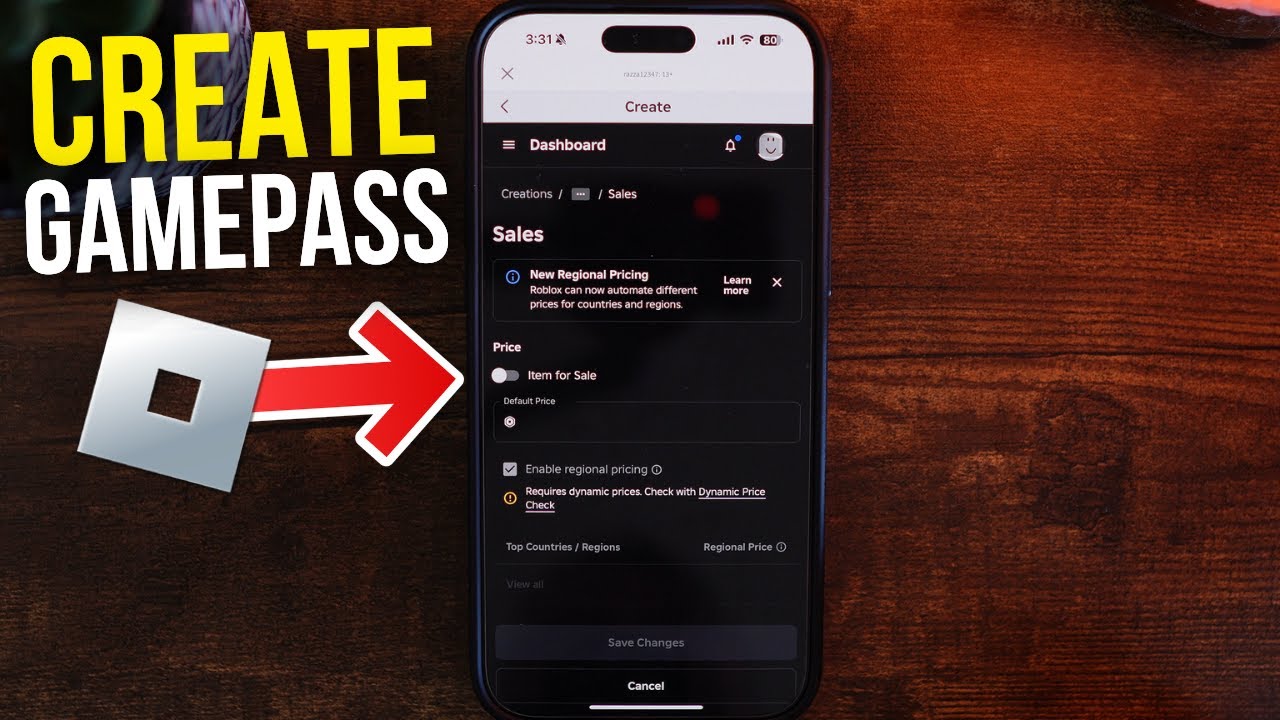 How to Create Roblox Gamepass on Mobile (2025)