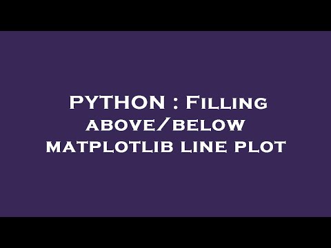 PYTHON : Filling above/below matplotlib line plot