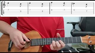 Hedwig's Main Theme - Easy Ukulele Fingerpicking Tab - FINGERSTYLE GUITAR