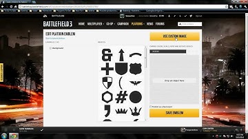 Battlefield 3: How to use custom picture for platoon *working*
