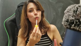 TÜRKÇE ASMR / LIPGLOSS KÜÇÜK BUSELER VE SPİT. PAİNT.(SLOW)