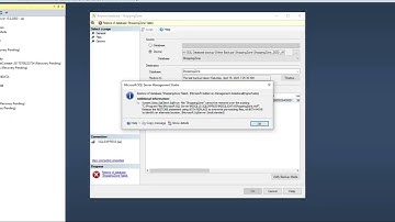Restore of database failed. File cannot be restored over the existing. -[SOLVED]