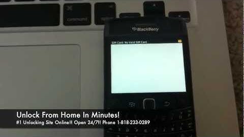 How to Unlock a Blackberry Phone for all Gsm Carriers using an Unlock Code