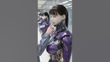 Mass-produced humanoid final inspection #technology #aiart #robot #humanoid