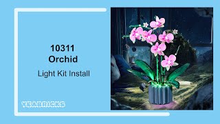 Yeabricks Light kit Install in the Lego Orchid 10311