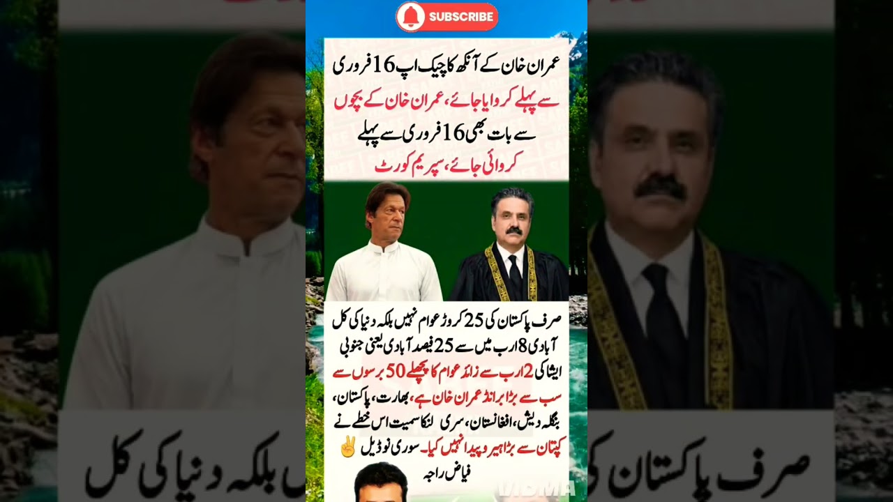 Supreme Court approves Imran Khan’s medical checkup 🏥 