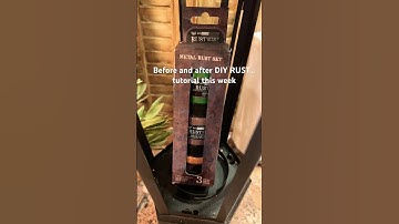 DIY rust effect.  #vintage #diy #diyprojects #tutorial #rusty #diylantern #paintingtutorial