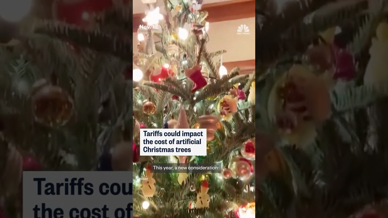 Tariffs could impact the cost of artificial Christmas trees