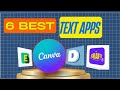 Canva must have text apps [ Part 1 ] | Design typography 