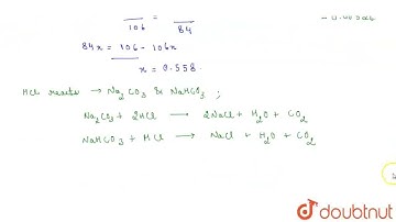 Volume of 0.1M HCl required to react completely with 1g equimolar mixture of Na_(2)CO_(3) and Na...