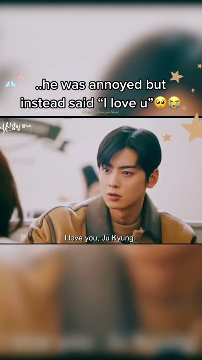 He was annoyed but instead said 'I love u' 🥺😭 #kdrama #koreandram #truebeauty #chaeunwoo #mongayoung