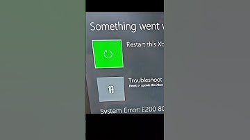 XBOX SERIES ERROR E200 FIX #shorts