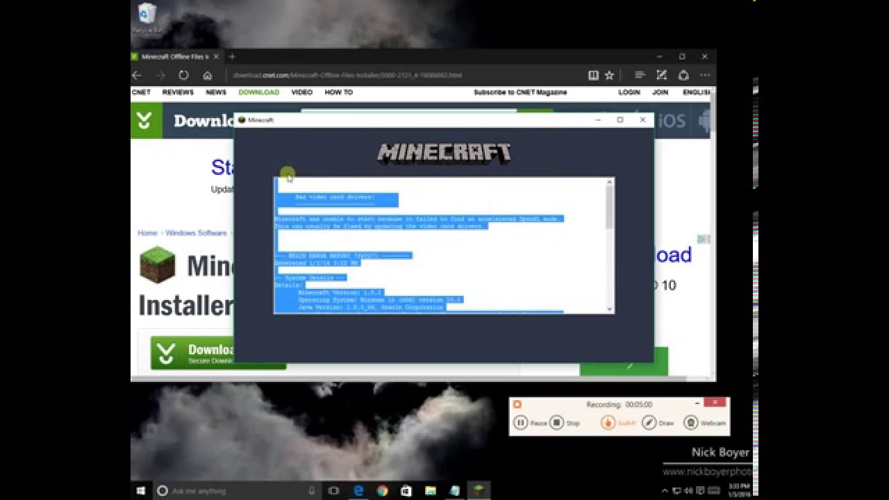 NO ACCOUNT free minecraft offline download - YouTube