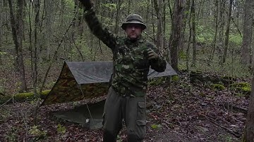 DIY Survival Shelter - British DPM Basha