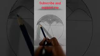 Circle drawing - easy circle drawing - #painting #drawing #circle #pencil #art #shorts #short