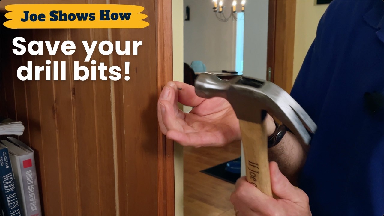How carpenters avoid breaking small drill bits - YouTube