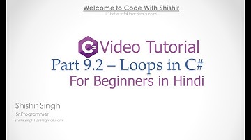 Part 9.2 - Loops - C# in Hindi #C# #dotnet #csharp #hindi