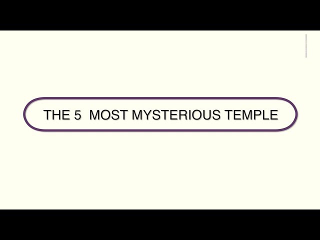 Temples in India whose mysteries go beyond Science